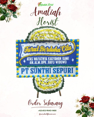 Papan Bunga Duka di Alalak Tengah