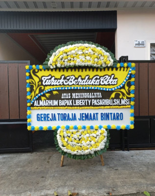 Papan Bunga Duka di Alalak Tengah